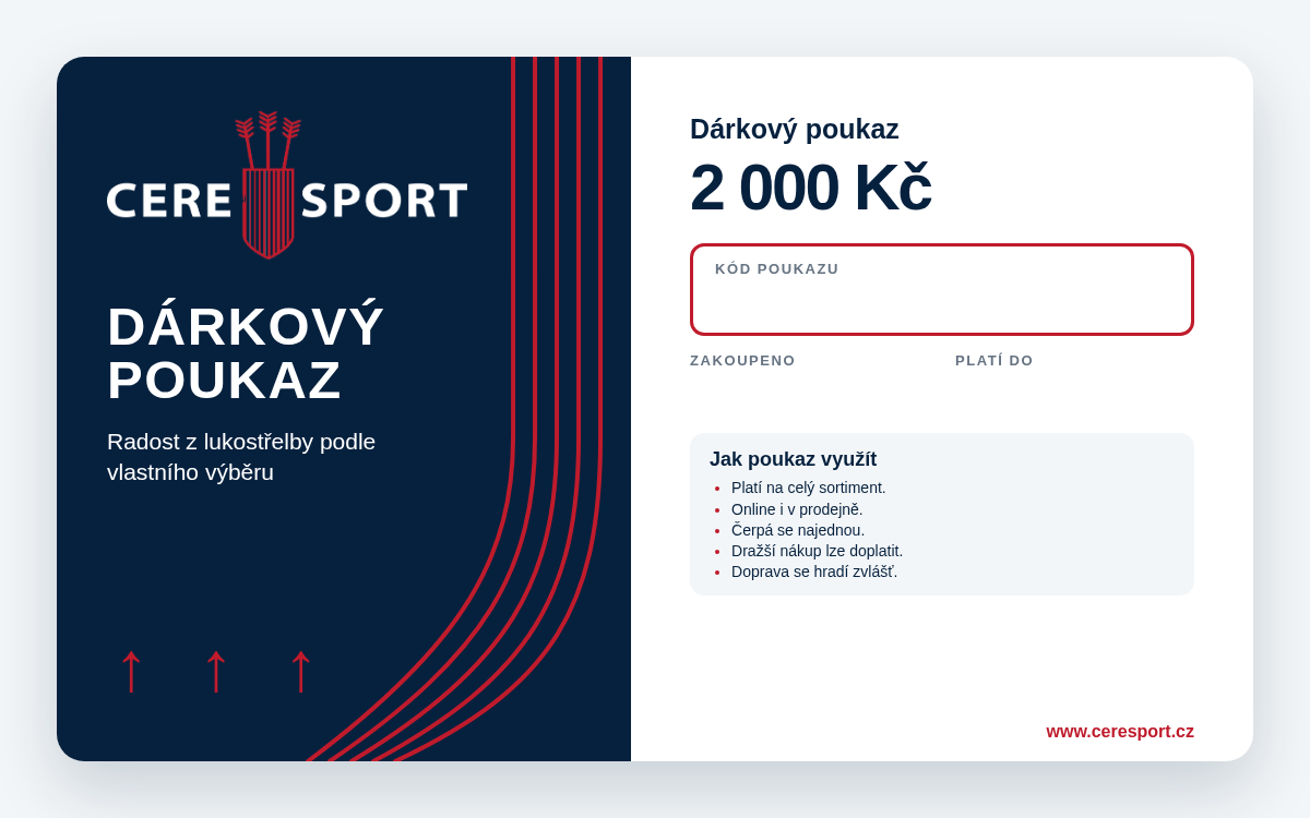 Dárkový poukaz 2000 Kč