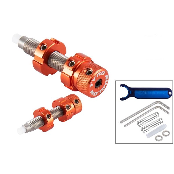 Button TYRO - oranžová - 5/16" - 