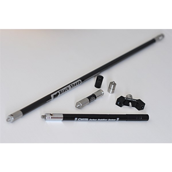 Blakc Sheep stabilizátor krátký - 10" - černá - 