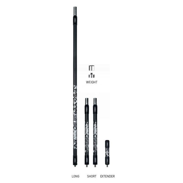 HMC plus stabilizátor krátký - 12" - červená-2 - 