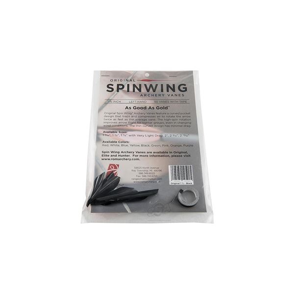 Sping Wings 1 3/4 - LH - střední - černá