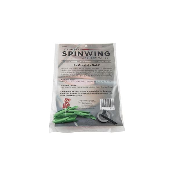 Sping Wings 1 3/4 - RH - střední - zelená