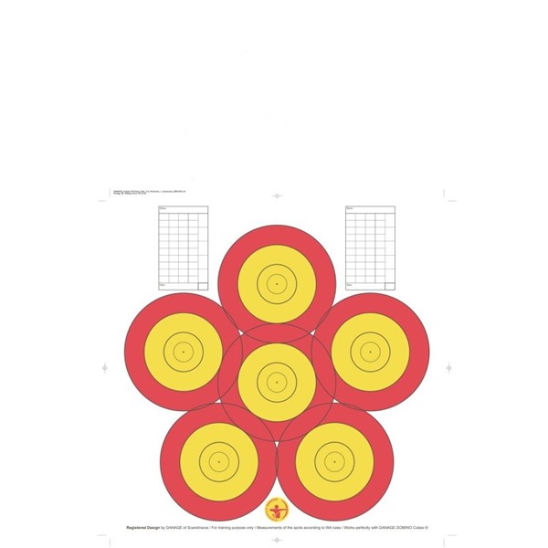 Terč trén. kytka6 - 40 cm red - kombinov